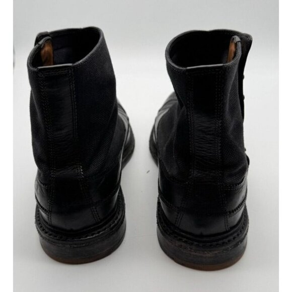 Vintage Cole Rood & Haan Co Black Leather Brogue Boots Studded Closure Men's 9.5 - Picture 7 of 13